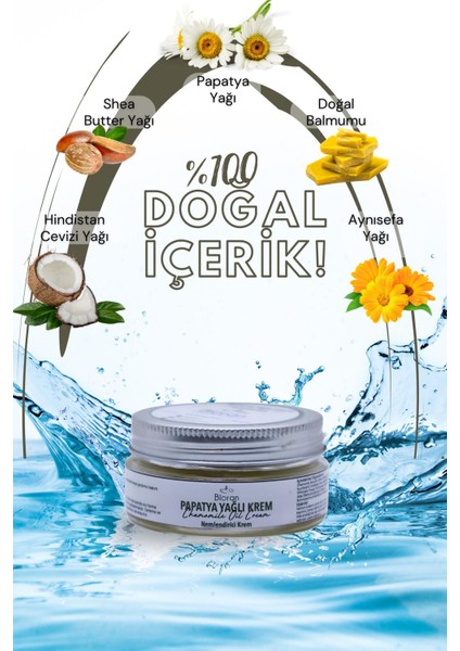 Papatya Yağlı %100 Doğal Içerikli Yoğun Bakım Kremi 40 Ml.