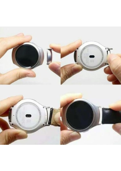 Samsung Gear S2 Için Uyumlu Paslanmaz Çelik Metal Toka Samsung Gear S2 SM-R720 ve SM-R730 Için Değiştirilebilir