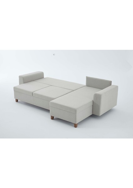 Rengar Köşe Takımı & Yataklı Bazalı Keten Kumaş Köşe Koltuk Takımı - Gri fırsatları