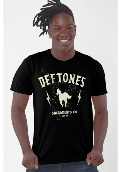 Deftones Siyah Kısa Kollu Erkek T-Shirt