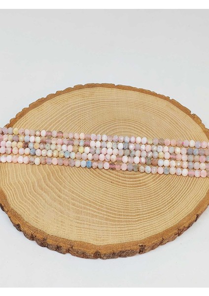 Morganit Taşı Rondela Faset Kesim 4*5mm Dizi (53096) modelleri