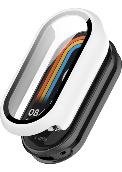 Xiaomi Mi Band 9/9 Nfc Parlak Pc Kapak Izle Çerçeve Kılıfı Temperli Cam Ekran Filmi (Yurt Dışından)