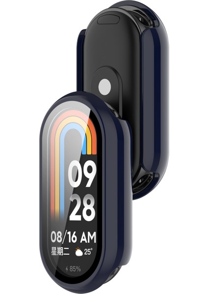 Xiaomi Mi Band 9/9 Nfc Parlak Pc Kapak Izle Çerçeve Kılıfı Temperli Cam Ekran Filmi (Yurt Dışından)