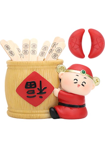 Fortune Isı Heykelcik El Sanatları Fengshui Orta Parçası Icı Süs Üstü A (Yurt Dışından)