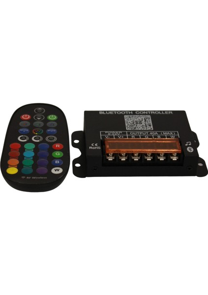 5-24 Volt 40 Amper Rgbw 4 Kanallı LED Bluetooth Müzik Denetleyicisi Rf Kumandalı modelleri