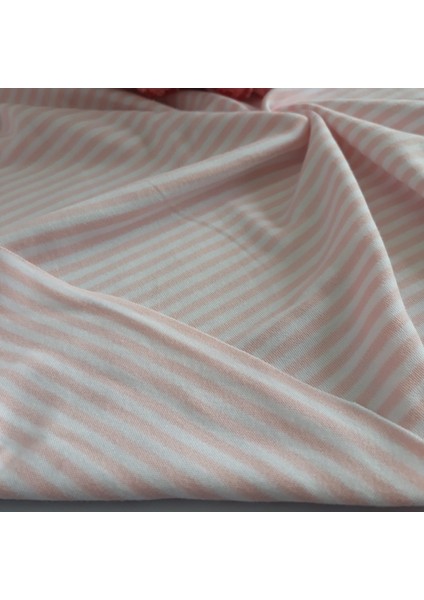 Iplik Boyalı Interlok Kumaş | Pembe Çizgili fırsatları