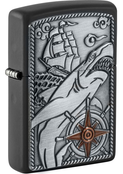 Çakmak Lighter 48120 Ship Shark Emblem Design