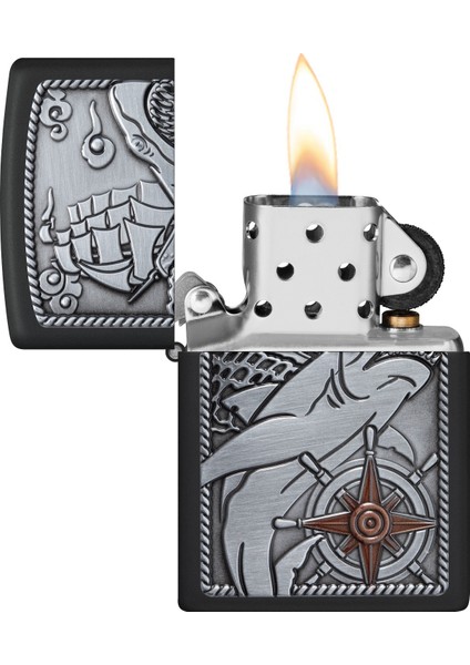 Çakmak Lighter 48120 Ship Shark Emblem Design