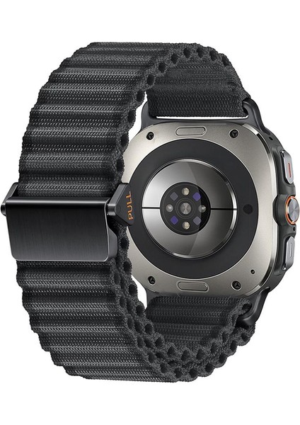 Samsung Galaxy Watch Ultra 47 mm Uyumlu Kumaş Kordon Naylon Hasır Örgü Kayış