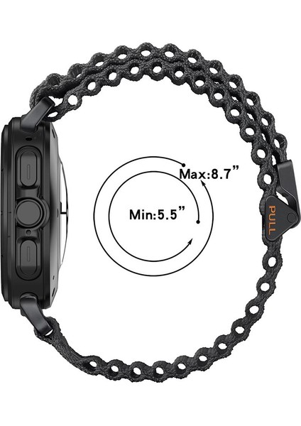 Samsung Galaxy Watch Ultra 47 mm Uyumlu Kumaş Kordon Naylon Hasır Örgü Kayış indirimleri