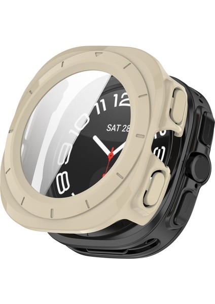 Samsung Galaxy Watch Ultra 47MM Pc Koruyucu Kılıf Temperli Cam Ekran Filmi (Yurt Dışından)
