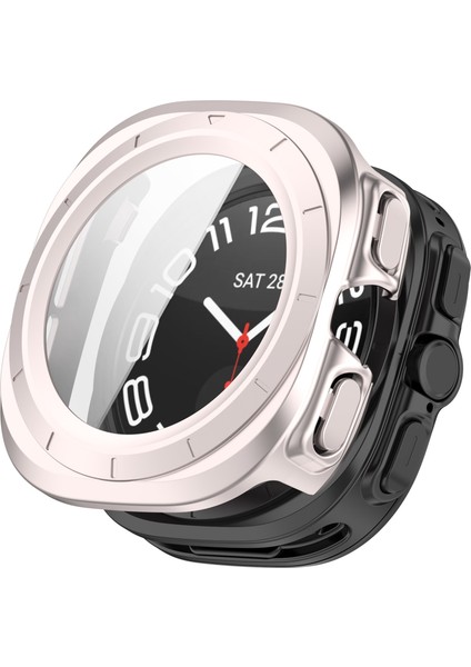 Samsung Galaxy Watch Ultra 47MM Pc Koruyucu Kılıf Temperli Cam Ekran Filmi (Yurt Dışından)