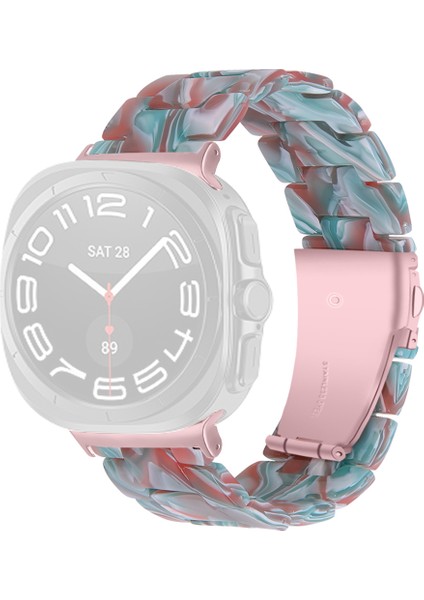 Samsung Galaxy Watch Ultra 47MM Su Geçirmez Reçine Akrilik Saat Kayışı (Yurt Dışından)