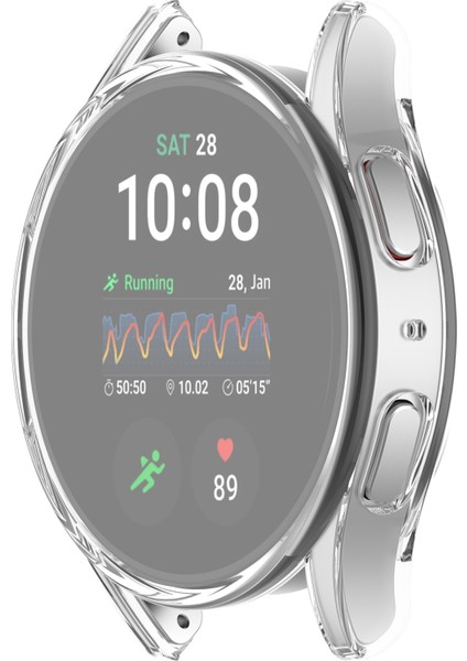 Samsung Galaxy Watch7 40MM Şeffaf Yarım Sarma Tpu Saat Kapak Koruyucu (Temperli Cam Ekran Filmi Olmadan) (Yurt Dışından) fiyatları