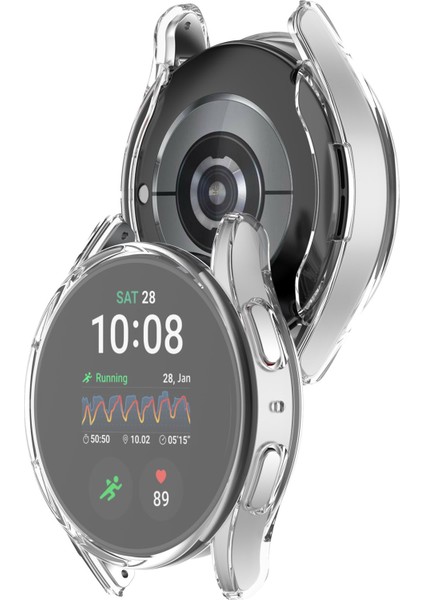 Samsung Galaxy Watch7 40MM Şeffaf Yarım Sarma Tpu Saat Kapak Koruyucu (Temperli Cam Ekran Filmi Olmadan) (Yurt Dışından) modelleri