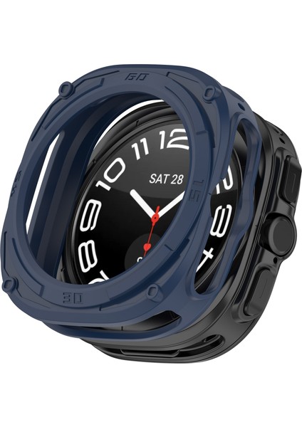 Samsung Galaxy Watch Ultra 47MM Anti-Çarpışma Tpu Saat Kılıfı Içi Boş Koruyucu Çerçeve (Yurt Dışından)