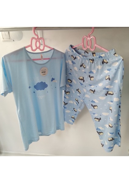 Kadın Kısa Kollu Kapri Penye Pijama Takımı fiyatları