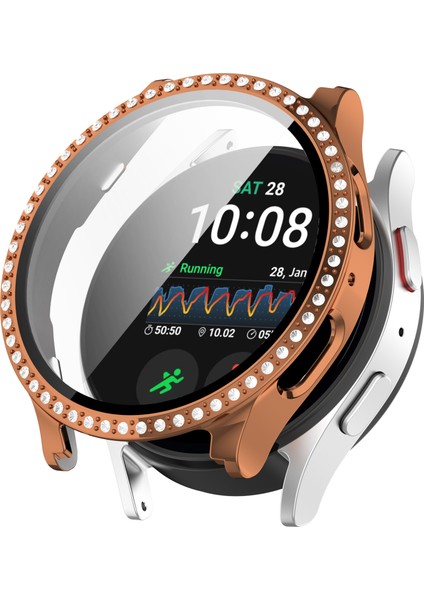 Samsung Galaxy Watch7 44MM Galvanik Pc Saat Kapağı, Dahili Ekran Koruyucu ile (Yurt Dışından)