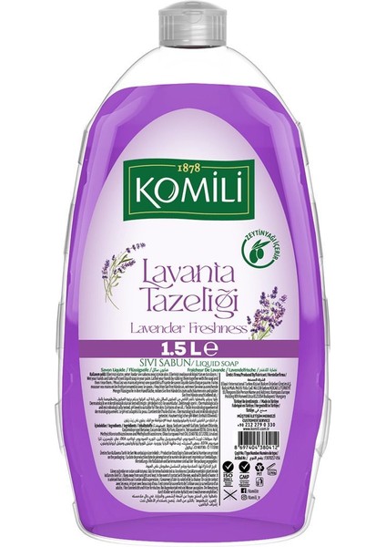 Sıvı Sabun Lavanta Tazeliği 1,5 lt