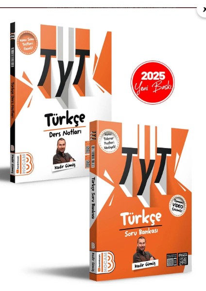 2025 TYT Türkçe Ders Notları – Tamamı Video Çözümlü Soru Bankası