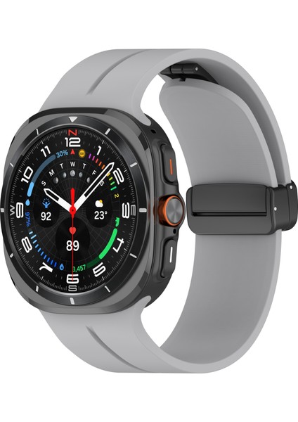 Samsung Galaxy Watch Ultra 47MM Silikon Saat Kayışı Manyetik Katlanır Toka Bilek Kayışı (Yurt Dışından) modelleri