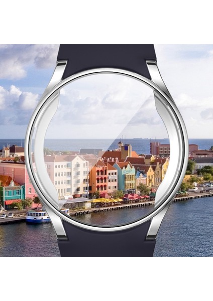 Samsung Galaxy Watch7 44MM Tam Koruma Yumuşak Tpu Saat Koruyucu Dahili Ekran Kapağı (Yurt Dışından)
