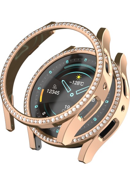 Samsung Galaxy Watch7 44MM Pc Taklidi Dekor Oymalı Kapak (Yurt Dışından)