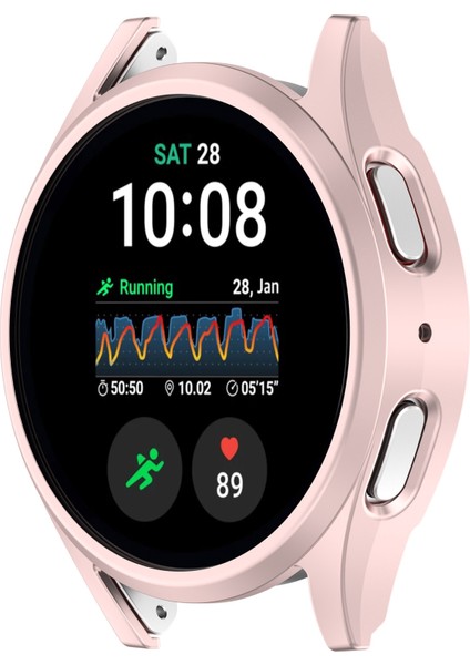 Samsung Galaxy Watch7 44MM Izle Vaka Içi Boş Yarım Kapak Pc Çerçevesi (Temperli Cam Ekran Filmi Olmadan) (Yurt Dışından)