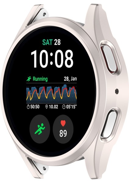 Samsung Galaxy Watch7 44MM Izle Vaka Içi Boş Yarım Kapak Pc Çerçevesi (Temperli Cam Ekran Filmi Olmadan) (Yurt Dışından) fırsatları