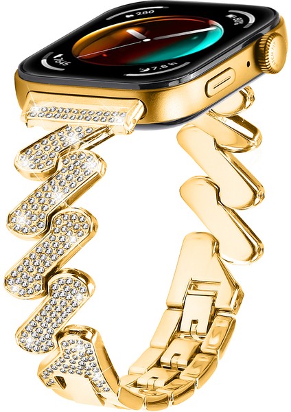 Huawei Watch Fit 3 Saat Kayışı Rhinestone Dekor 7 Şekilli Metal Bilek Kayışı (Yurt Dışından) fiyatları