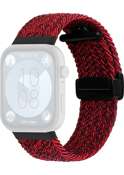 Huawei Watch Fit 3 Yedek Örgülü Bant Manyetik Toka Saat Kayışı (Yurt Dışından)