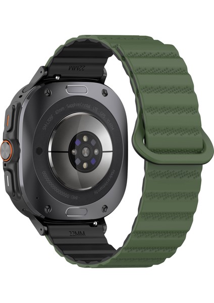 Samsung Galaxy Watch Ultra 47MM Manyetik Silikon Saat Kayışı Yedek Kayış (Yurt Dışından)