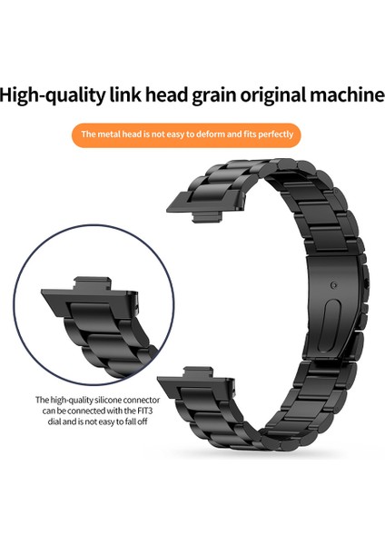 Huawei Watch Fit 3 Paslanmaz Çelik Saat Kayışı Yedek Bilek Bandı (Yurt Dışından) fiyatları