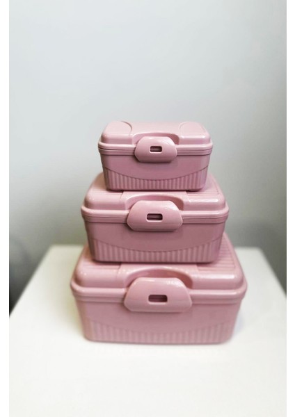 SİHİRLİ AYAKLAR Pembe 3'lü Saklama Kabı