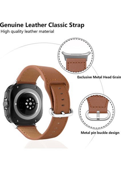 Samsung Galaxy Watch Ultra 47MM Hakiki Inek Derisi Bilek Bandı (Yurt Dışından) fırsatları