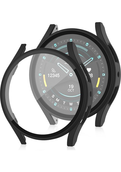 Samsung Galaxy Watch7 44MM Mat Sert Pc Saat Kapağı Temperli Cam Ekran Filmi ile (Yurt Dışından)