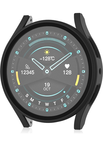 Samsung Galaxy Watch7 44MM Mat Sert Pc Saat Kapağı Temperli Cam Ekran Filmi ile (Yurt Dışından)