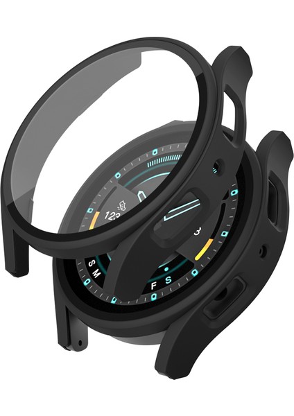 Samsung Galaxy Watch7 44MM Mat Sert Pc Saat Kapağı Temperli Cam Ekran Filmi ile (Yurt Dışından)