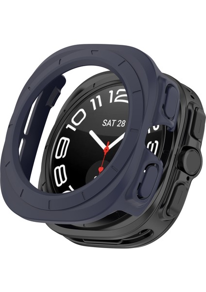 Samsung Galaxy Watch Ultra 47MM Sert Pc Kasası Yarım Koruma Saat Kılıfı (Temperli Cam Ekran Filmi Olmadan) (Yurt Dışından)