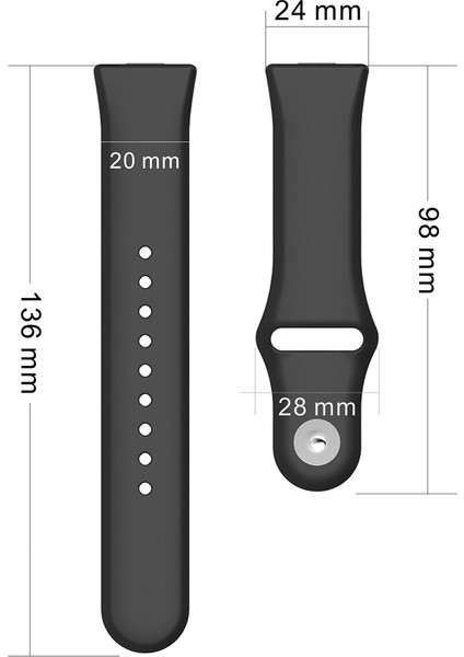 Huawei Watch Fit 3 Gümüş Tokalı Yedek Kayış Silikon Saat Bandı (Yurt Dışından) fiyatları