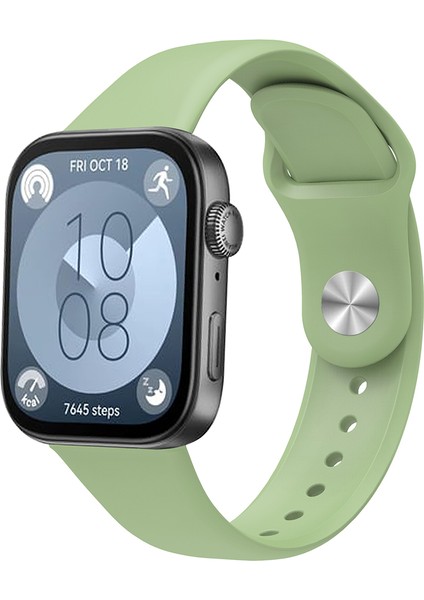 Huawei Watch Fit 3 Gümüş Tokalı Yedek Kayış Silikon Saat Bandı (Yurt Dışından) indirimleri