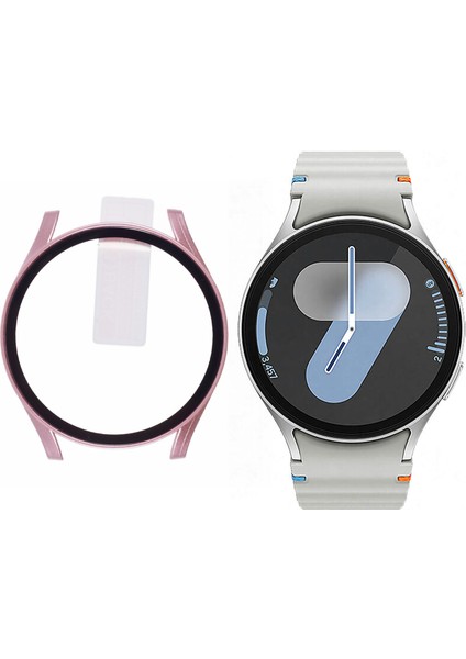 Samsung Galaxy Watch7 Temperli Cam Ekran Filmi ile 40MM Sert Pc Izle Kılıfı (Yurt Dışından)