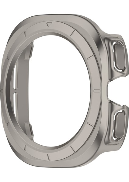 Samsung Galaxy Watch Ultra 47MM Sert Pc Kasası Yarım Koruma Saat Kılıfı (Temperli Cam Ekran Filmi Olmadan) (Yurt Dışından)