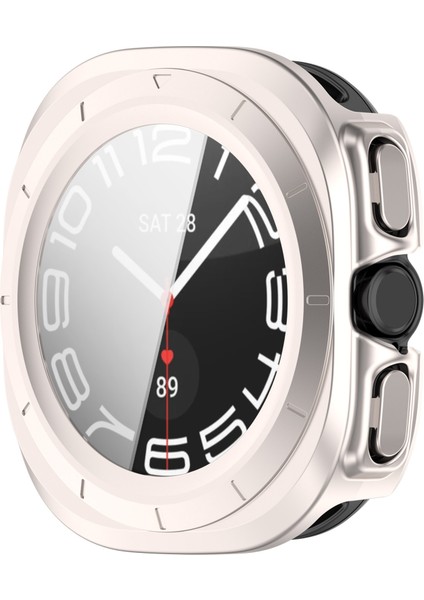 Samsung Galaxy Watch Ultra 47MM Saat Koruyucu Temperli Cam Ekranlı Sert Pc Kapağı (Yurt Dışından)