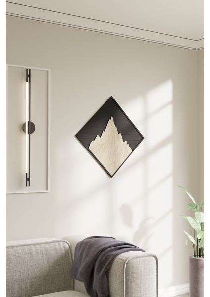Dekoratif Modern Tasarımlı Lüks Ahşap Tablo