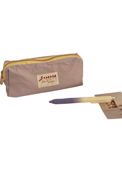 Gösterişli Macaron Kalem Kutusu, Popüler Kırtasiye Çantası, Kızlar Için Basit, Büyük Kapasiteli Ilkokul Öğrencisi Kalem Kutusu (Yurt Dışından)