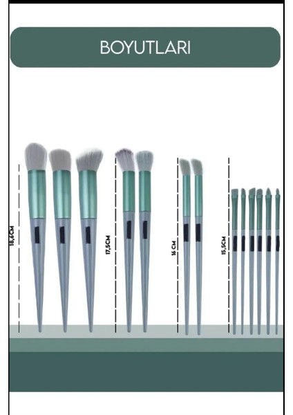 Makyaj Fırçası 13 Parça Makyaj Seti, Makyaj Fırça Seti