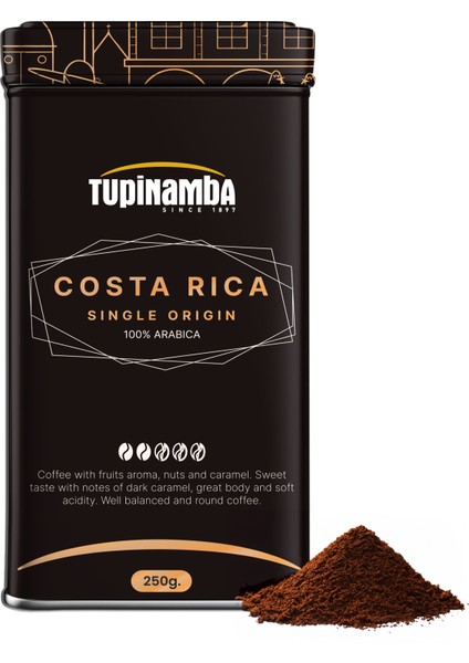 Costa Rica Bellaterra Single Origin Öğütülmüş Filtre Kahve 250 gr
