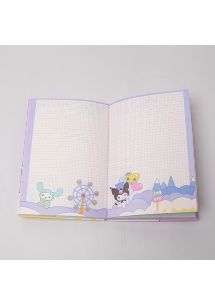 Piraye Gift Sanrio Sevimli Karakter  Kuromi  A5 Boyu Defter