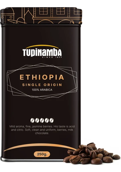 Ethiopia Sidamo Single Origin Çekirdek Filtre Kahve 250 gr